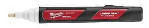 Liquid Paint Marker, Red/White, 6.09 in L, Plastic Barrel