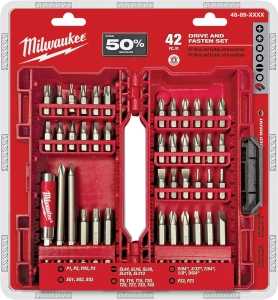 Drive Bit Set, 42-Piece, Heavy-Duty, Steel