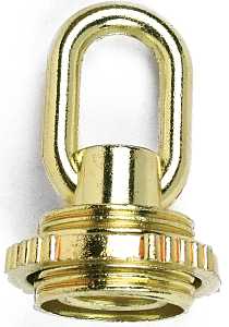 LOOP SCREW COLLAR 1/4IP BRASS