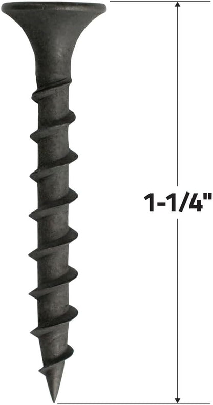 #6 x 1-1/4 in. #2 Phillips Bugle Head Coarse Thread Sharp Point Drywall Screws 1 lb. Box