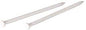 Panel Nail, 1-5/8 in L, Steel, Tempered, Flat Head, Ring Shank, White, 1.5 oz