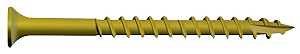 Deck Screw, #9 Thread, 3 in L, Bugle Head, Star Drive, Type 17 Slash Point, Carbon Steel, ProTech-Coated, 100/PK