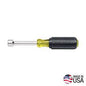 Nut Driver, 1/4 in Drive, 6-3/4 in OAL, Cushion-Grip Handle, Black/Yellow Chrome Handle, Nonmagnetic