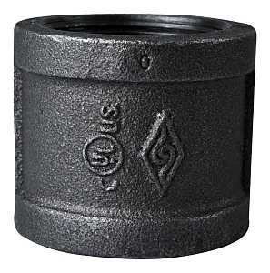 40 Pipe Coupling, 1-1/2 in, FIP, Steel, SCH 40 Schedule, 300 psi Pressure