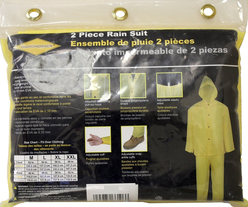 Yellow Rain Suit XXL 2pc