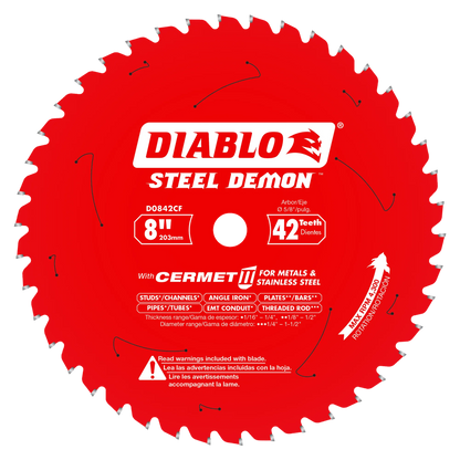 8" x 42-Teeth Steel Demon™ Cermet II Saw Blade for Thick Metal