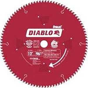 Circular Saw Blade, 12 in Dia, 1 in Arbor, 96-Teeth, Carbide Cutting Edge